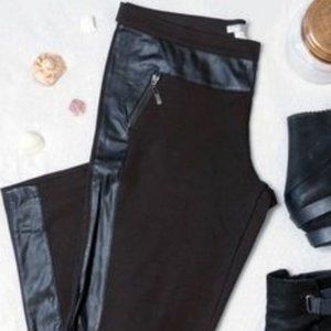 Alberto Makali Textured Faux Leather Skinny Pants